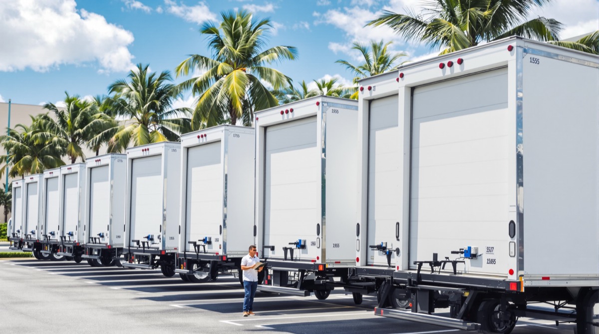 Fleet of new box trucks sourced for a South Florida business